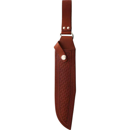 Bear And Son Freedom Fighting Bowie Knife 503 For Hunters 8in D2 Satin Blade Full Tang Stag Bone Handle Leather Sheath by Bear & Son