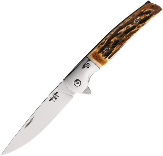 Bear & Son Rancher Linerlock Stag Bone 521 by Bear & Son