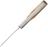 Bear And Son Large Barlow Knife With India Stag Bone Handle Two Blade 4 Inch Closed Satin 440 Blades For Collectors by Bear & Son