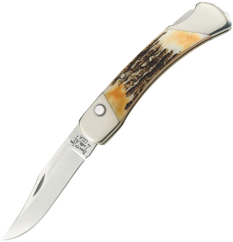 Bear & Son Auto Lockback Stag Bone 5A97 by Bear & Son