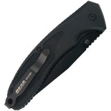 Bear Edge Sideliner Linerlock Assisted Opening EDC Enthusiasts Knife Black Stainless Drop Point Blade Zytel Handle by Bear Edge