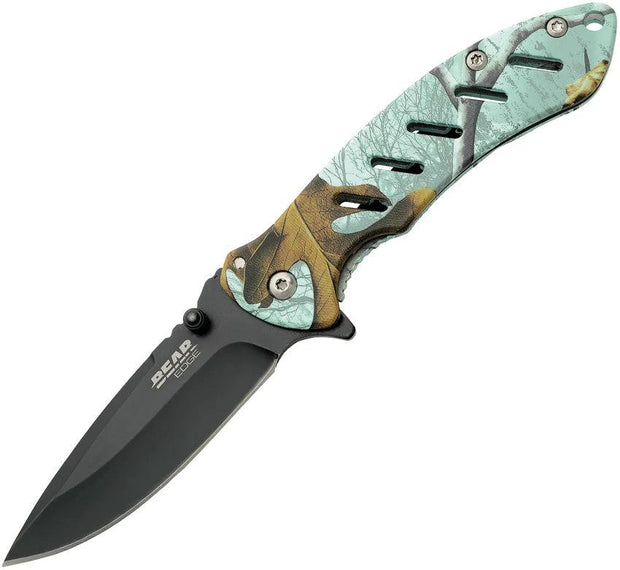 Bear Edge Brisk Framelock Blue Camo A/O 61508 by Bear Edge