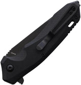 Bear And Son Sideliner Linerlock Knife With 3.5in Black Tanto Blade And G10 Handle For EDC Enthusiasts by Bear & Son