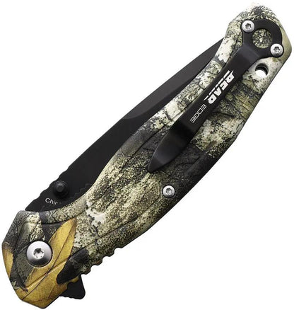 Bear & Son Brisk 2.0 Linerlock Assisted Opening Knife For Outdoorsmen Realtree Edge Camo 3.5in Blade 4.5in Closed by Bear & Son