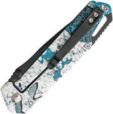 Bear Edge Brisk 3.0 Framelock Knife With Timber Rift Handle 3in Blade 440 Stainless For EDC Outdoors by Bear Edge