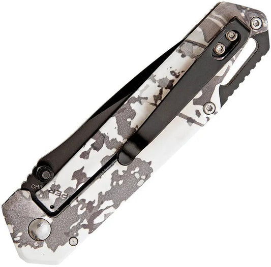 Bear Edge Brisk 3.0 Framelock Knife With White Viper Handle For EDC Enthusiasts Pro by Bear Edge