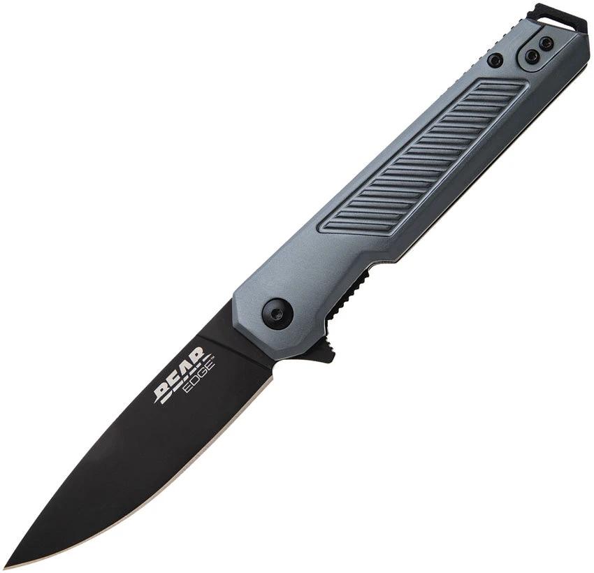 Bear & Son Linerlock A/O Gray Alum 71141 by Bear & Son