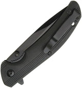 Bear And Son Sideliner Linerlock Knife Black 3.75In Partially Serrated Blade For EDC Enthusiasts by Bear & Son