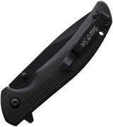 Bear and Son Sideliner Linerlock Knife Compact 3.5in Black Blade with Pocket Clip for Rugged EDC by Bear & Son