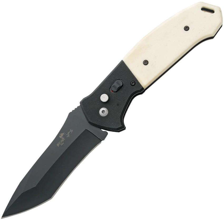Bear & Son Auto Bold Action V Button Lock AC-550-WSB6-B by Bear & Son