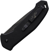 Bear And Son Auto Knife Bold Action V Black EDC Quick Deploy One Hand Opening 4 Inch D2 Blade by Bear & Son