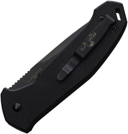 Bear And Son Auto Knife Bold Action V Black EDC Quick Deploy One Hand Opening 4 Inch D2 Blade by Bear & Son