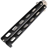 Bear And Son 30th Anniversary Butterfly Knife Collectors Edition Satin Blade Black Zinc Handle For Collectors by Bear & Son