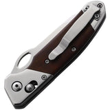 Bear And Son Slide Lock Knife Cocobolo Handle D2 Satin Blade Pocket Clip Rugged EDC Knife For EDC Enthusiasts by Bear & Son