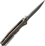 Blackjack Liner Lock Knife Tan G10 S35VN Satin Blade 4.5in Closed 3.5in Blade Thumb Stud Boxed EDC Enthusiasts by Blackjack