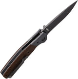 BlackJack Linerlock Knife Brown Micarta Handle Gray Titanium S35VN Blade Extended Tang For EDC Enthusiasts by BlackJack