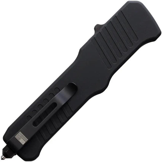 Blackjack Auto OTF Bayonet Knife 4In 154CM Blade Aluminum Handle with Clip EDC Tactical by Blackjack