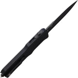 Blackjack Auto OTF Bayonet Knife 4In 154CM Blade Aluminum Handle with Clip EDC Tactical by Blackjack