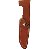 Blackjack Model 5 Leather Fixed Blade Knife With A-2 Tool Steel 10.5In Overall Stacked Leather Handle Outdoors by Blackjack