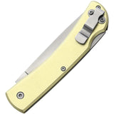 Bear And Son Lockback Knife C138L For EDC Enthusiasts With Mirror Finish Blade And Gold Aluminum Handle by Bear & Son