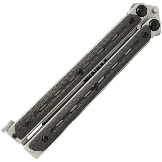 Bradley Kimura Butterfly Knife For Collectors Bear And Son Collaboration Premium Carbon Fiber Handle 154CM Blade by Bradley