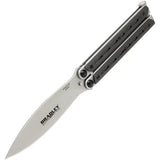 Bradley Kimura Butterfly Knife For Collectors Bear And Son Collaboration Premium Carbon Fiber Handle 154CM Blade by Bradley