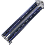Bradley Kimura Butterfly Knife Blue Black G10 154CM EDC by Bradley