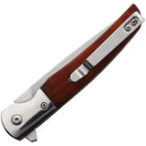 Bear And Son Rancher Linerlock CB21 Cocobolo Knife With D2 Blade Pocket Clip And Extended Tang For EDC Enthusiasts by Bear & Son
