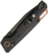 Bear And Son Nekama I Slide Lock Knife 14C28N Tanto With Black Aluminum Handle For EDC Enthusiasts by Bear & Son