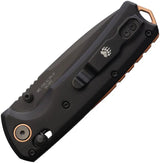 Bear And Son Nekama II Slide Lock Knife For EDC Fans With Black Aluminum Handle 3.25 Inch 14C28N by Bear & Son