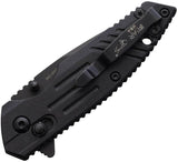 Bear And Son Slide Lock Knife Black Zytel MC-900-B7-B Premium Extended Tang For EDC Enthusiasts by Bear & Son