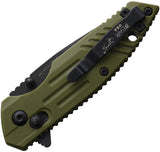 Bear And Son Slide Lock Knife EDC Durable Outdoor Utility With 2.5in Blade And OD Zytel Handle by Bear & Son