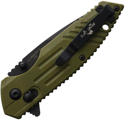 Bear And Son Slide Lock Knife OD Zytel D2 Blade 3.25 Inch Durable EDC Ready For Outdoor Enthusiasts by Bear & Son