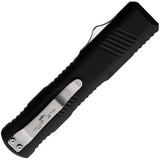 Bear And Son Auto OTF Tanto Knife Premium Satin Blade 3.5 Inch Black Aluminum Handle For EDC Enthusiasts by Bear & Son