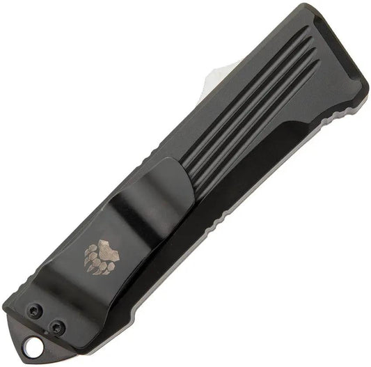 Bear And Son OTF Knife Auto Double Clutch IV Compact 2.5in D2 Satin Drop Point Blade For EDC Enthusiasts by Bear & Son