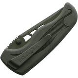 Blackie Collins ButtonLock Assisted Opening Knife 3 Inch Blade BCPG OD Green Polymer Lightweight EDC by Blackie Collins