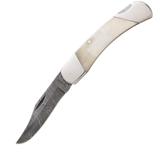 Bear & Son White Smooth Bone Lockback WSB05D