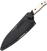 Bear And Son White Smooth Bone Pro Knife 12 Seven Eighths Inch Blade For Collectors And Outdoor Enthusiasts by Bear & Son