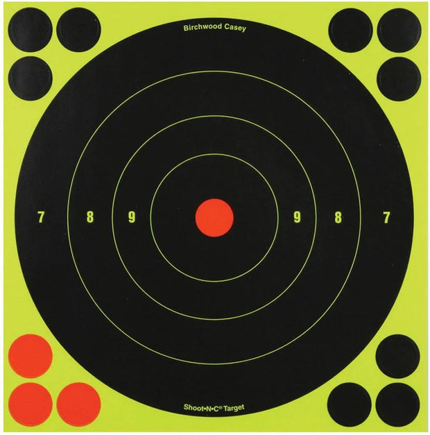 Birchwood Casey Shoot-NC 8in Bulls Eye Target BC-34825 by Birchwood Casey