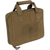 Beretta Pistol Case Coyote Brown Fully Padded Interior Wrap Around Zipper 600D Elastic Magazine Straps For Gun Owners by Beretta