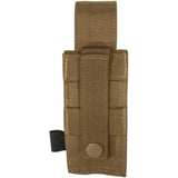 Beretta Grip-Tac Single Mag Pouch Holds One Magazine Coyote Brown 1000D Nylon DWR Velcro Snap For Tactical Duty by Beretta