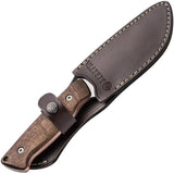 Beretta Gut Hook Fixed Blade Knife 9.25 Inch Satin 440 Stainless Full Tang Walnut Handle For Outdoor Enthusiasts by Beretta
