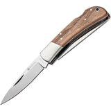Beretta Nyala Lockback Knife 4 Inch Closed Satin 440 Stainless Blades Premium Walnut Handle Lanyard Hole For Outdoorsmen by Beretta