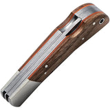 Beretta Nyala Lockback Knife 4 Inch Closed Satin 440 Stainless Blades Premium Walnut Handle Lanyard Hole For Outdoorsmen by Beretta