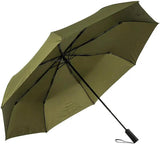 Beretta Folding Umbrella Auto Open Green Canopy 49 Inch For Travel With Adjustable Shoulder Strap Case by Beretta