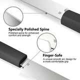 Butterfork Paring Knife 3.5 Inch Stainless Blade Full Tang For Home Chefs Dark Gray Replaceable Handle Oak Sheath by Butterfork