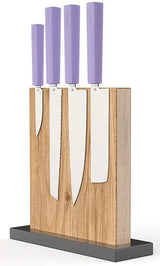 Butterfork Modern Kitchen Knife Set With Stand For Home Chefs Nakari Bread Paring 13 11 12.88 7.75 AR RPM9 by Butterfork
