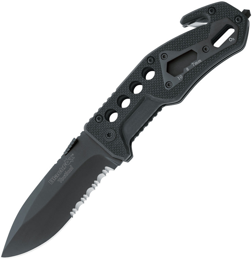 Black Fox Tactical Linerlock Black BF-115