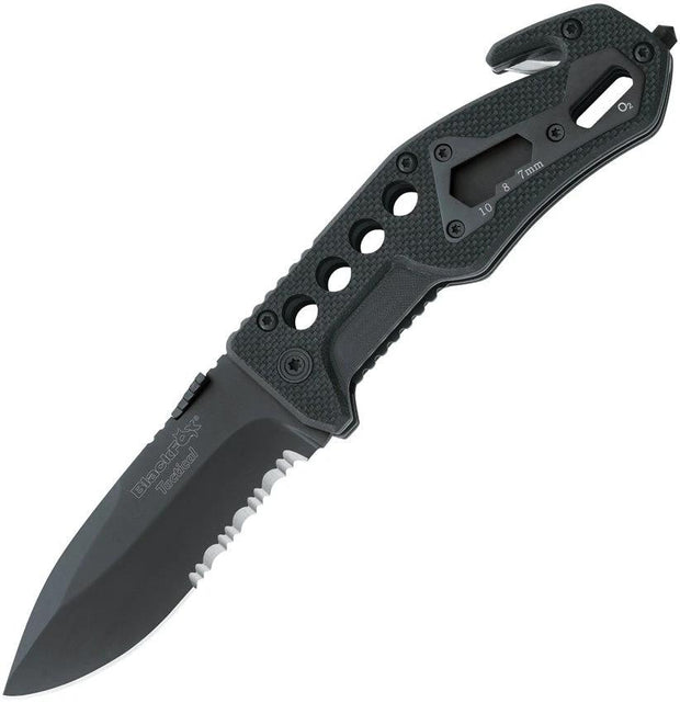 Black Fox Tactical Linerlock Black BF-115 by Black Fox
