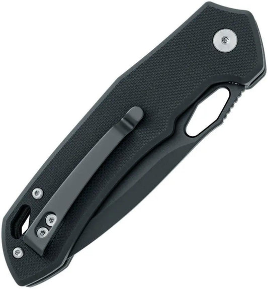 Black Fox Astros Button Lock Folding Knife BF770BB With PTFE Coated 420 Stainless Blade And G10 Handle For EDC by Black Fox